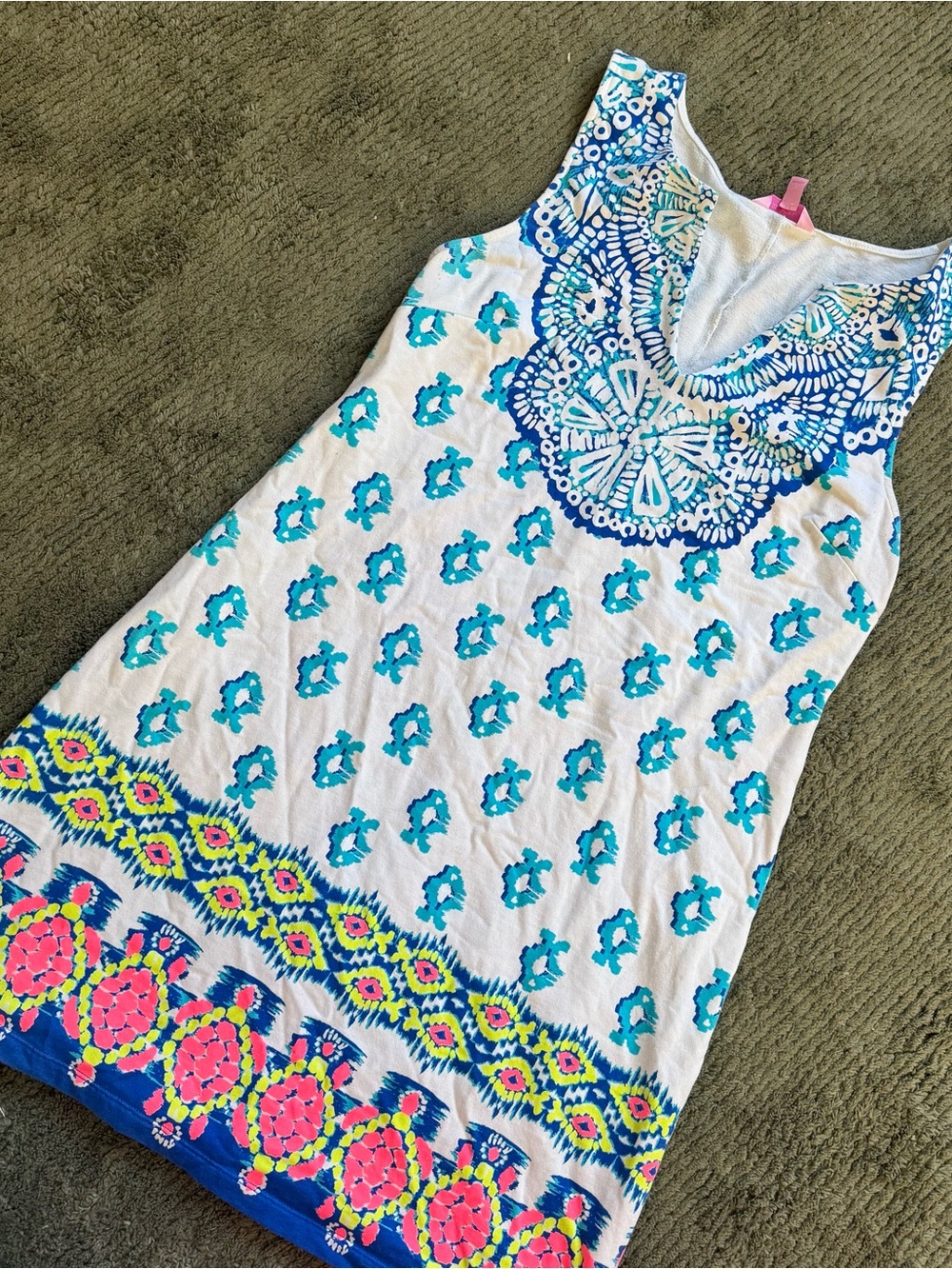 Lilly Pulitzer Women’s Harper Resort White To The Sea Shift Dress Sz. L